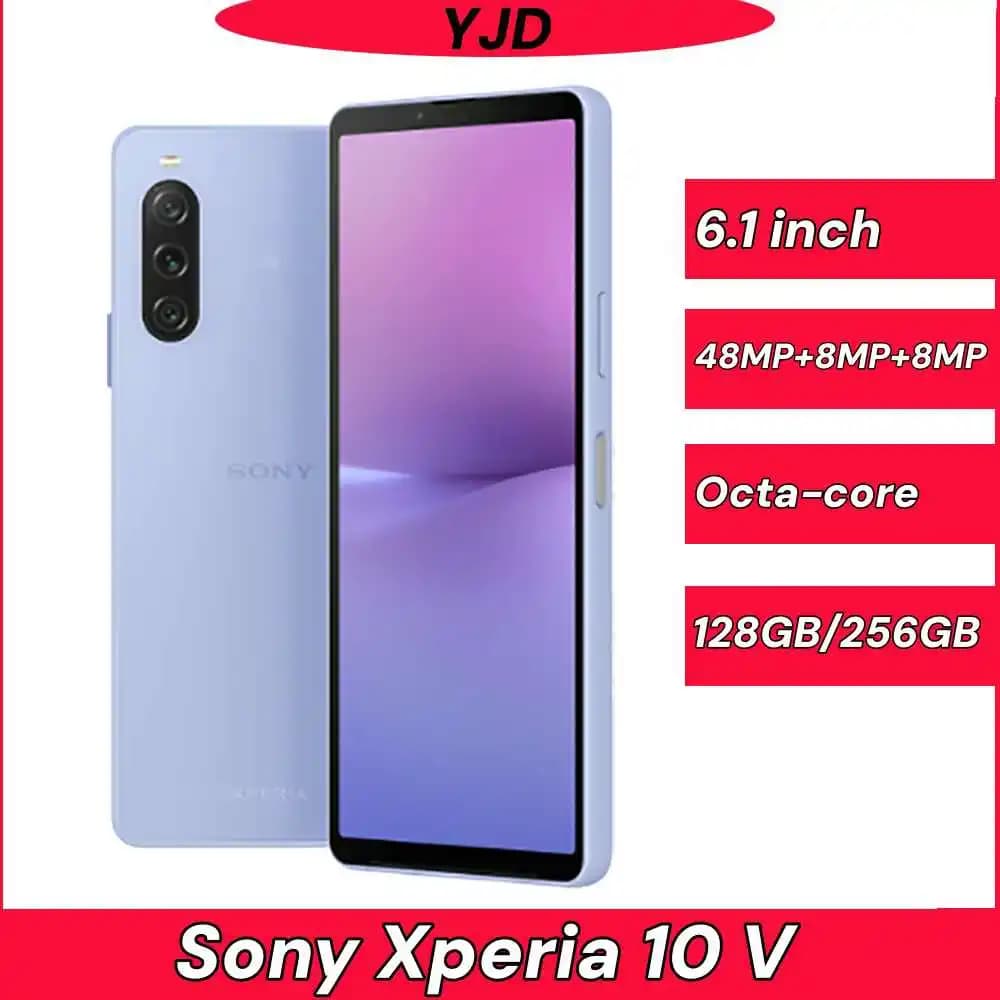 98% New Original Sony Xperia 10 V 10V 5G 6GB+128GB NFC OLED HDR 6.1" 48MP+8MP Snapdragon 695 Octa Core Android 10v Mobile Phone
