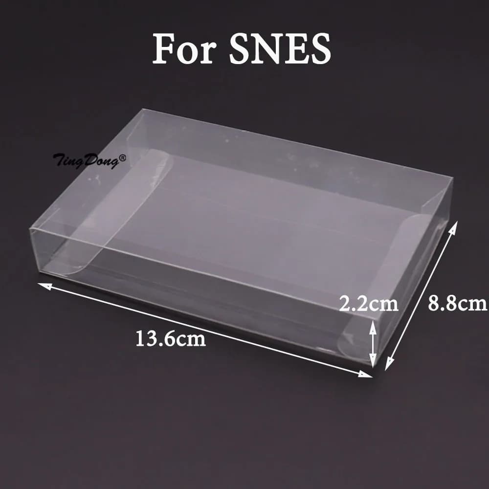 Transparent Clear Cartridge Protective Case Cover For GB GBA GBC SNES N64 NES NGPC Switch Protector Box  For PS5 For PS4 /PS3 - 6