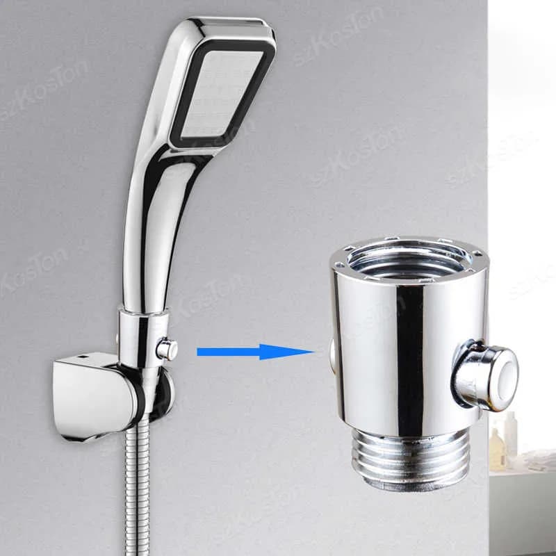 Shower Head Control Switch Shut Off Stop Valve Handheld Shower Head Bidet Sprayer Pipe Water Saving Valve Bathroom Accessories - 3