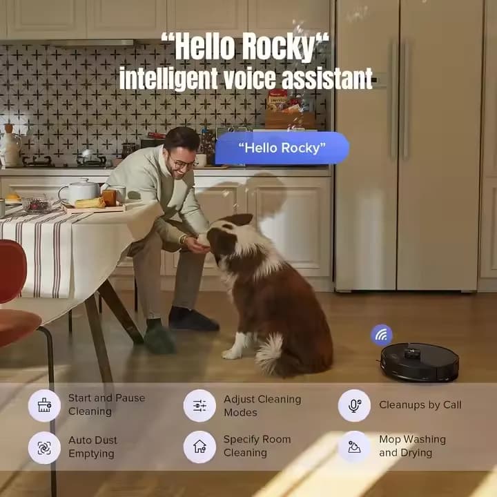 جهاز Roborock G20S روبوت تنظيف ذاتي ذكي فائق الكفاءة تنظيف جاف ورطب ومسح الأرضيات ومكنسة كهربائية لاسلكية - 5