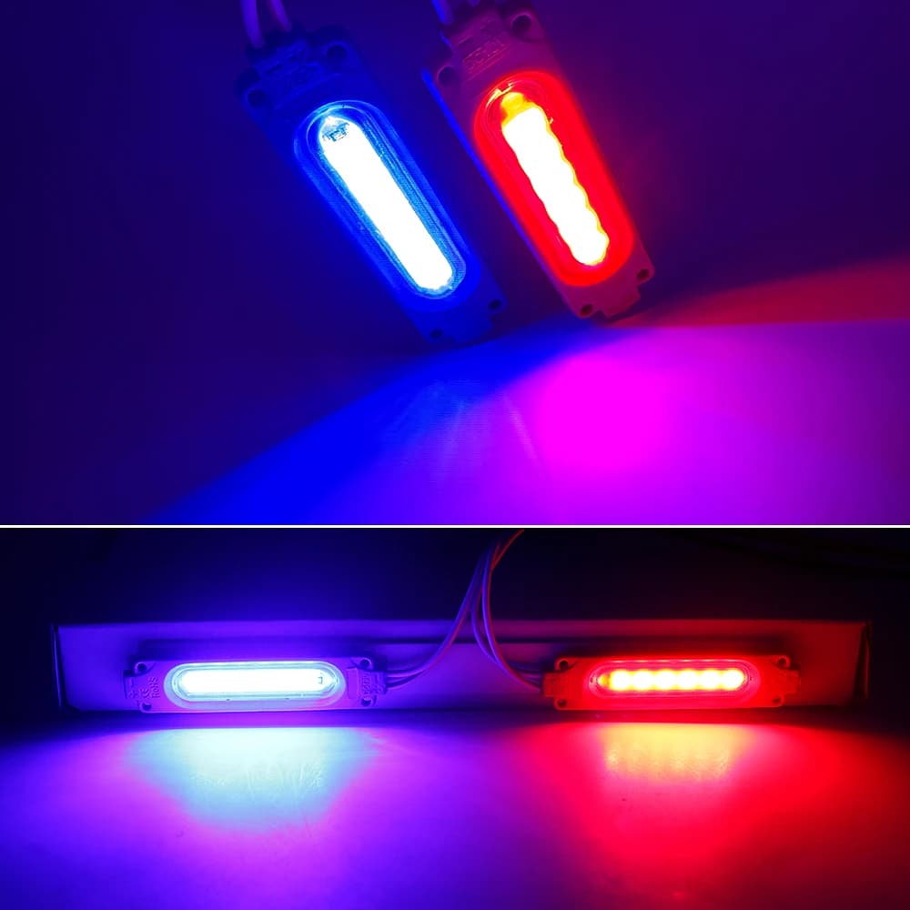 وحدة تعديل إضاءة تحذير LED 2 قطعة تصميم حقن عالمي وحدة وميض لضوء السيارة والدراجة النارية - 6