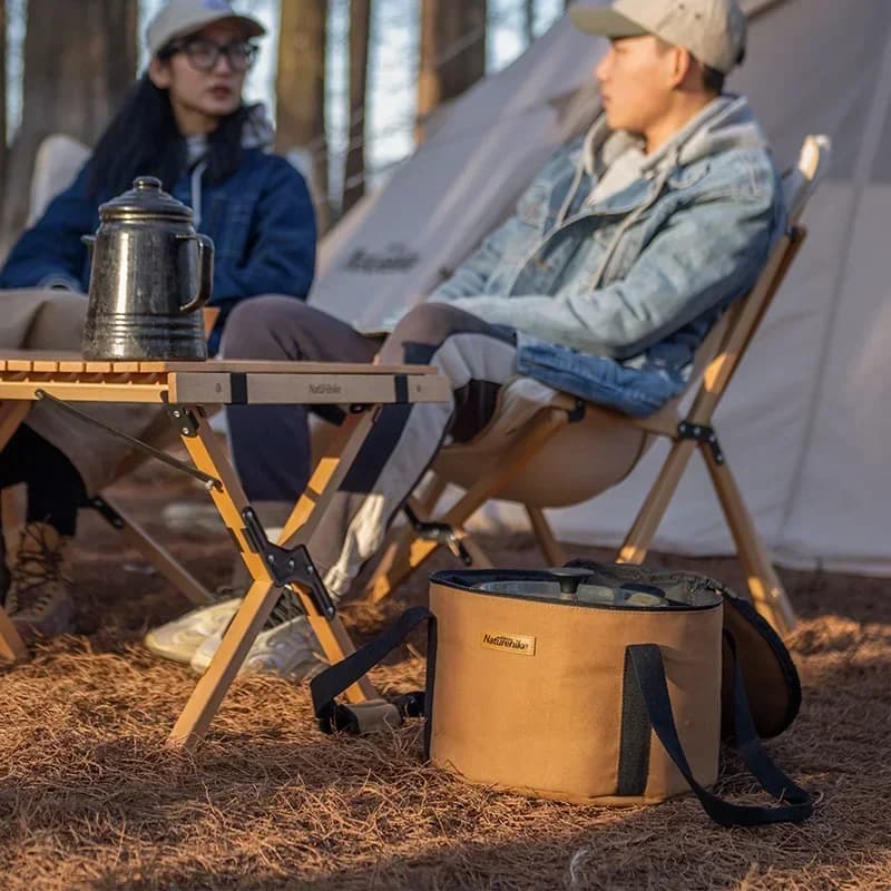 Naturehike Camping Cooking Utensil Organizer Large Capacity Hard Picnic Storage Bag Multifunctional Utility Camping Supplies - 2
