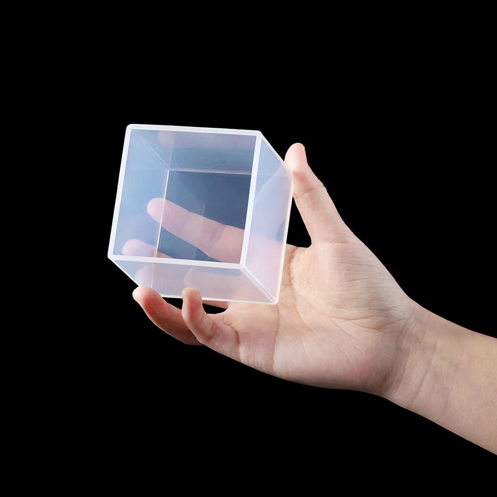 قوالب سيليكون شفافة لمكعبات كبيرة، صب الراتنج، صنع المجوهرات - 3