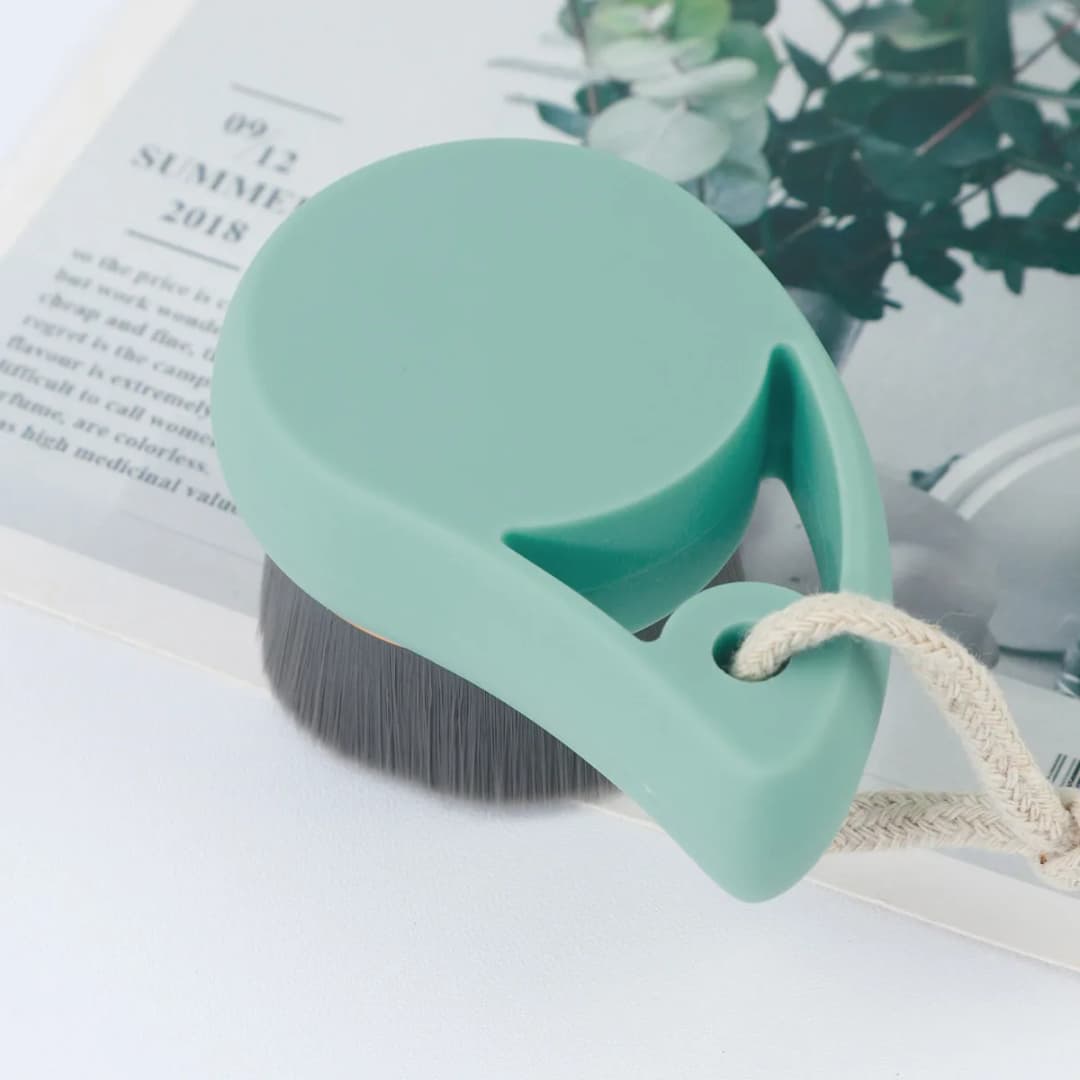 1 قطعة فرشاة تنظيف فحم الخيزران كوما الوجه غسل عميق فرش منظف للوجه التقشير فرك مدلك فرشاة للمكياج - 2