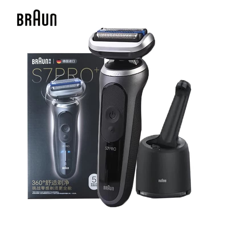 ماكينة حلاقة كهربائية Braun S7 Pro+ قاطع عائم شحن سريع شاشة LED 73-G82010S 73-G80010Cc