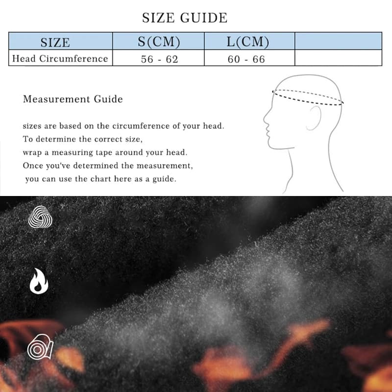 ROCKBROS قناع وجه كامل وشاح دافئ للشتاء بالاكلافا بطانة خوذة صيد تزلج تسلق قناع دراجة مقاوم للرياح قابل للتنفس غطاء رأس - 5