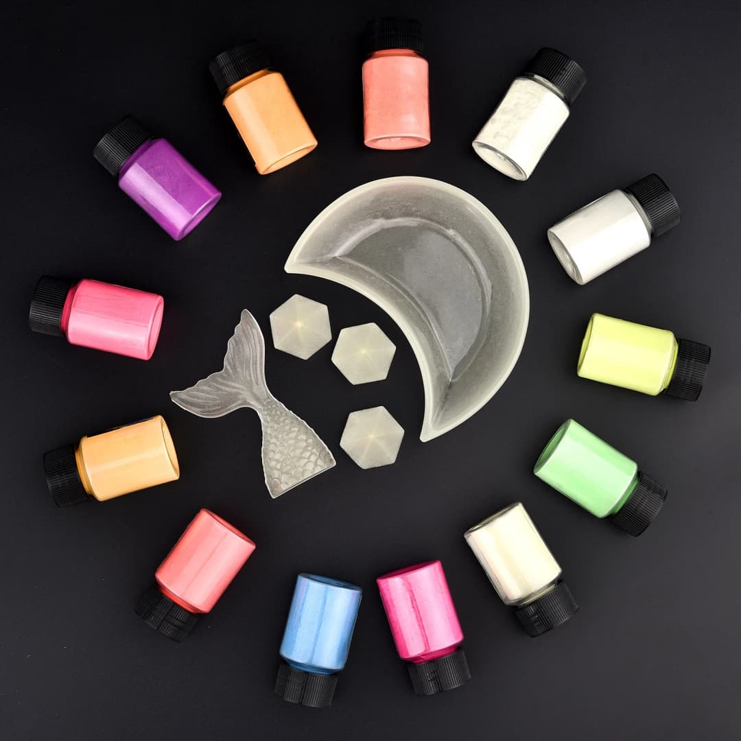 20 جرام طويلة الأمد مشرق مضيئة مسحوق الطلاء راتنجات الايبوكسي الصباغ توهج في الظلام مسحوق الفلورسنت DIY بها بنفسك صنع المجوهرات حشو - 4