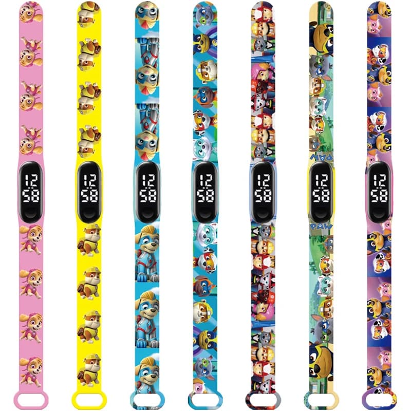 Paw Patrol Watch Anime Children's Watches Chase Marshall Rubble LED Touch Electronic Waterproof Kids Watches Birthday Gifts - 2