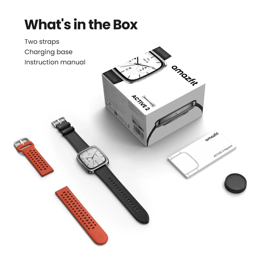 Amazfit Active 2 Square Premium Smartwatch Up To 10 Days Battery Life 160+Workout Modes Smart Watch - 3