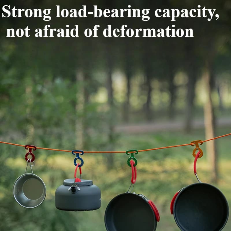 Camping Hiking Tent Adjustable Wind Rope Buckle Aluminium Alloy Camping Equipment Outdoor Tents Accessory - 6