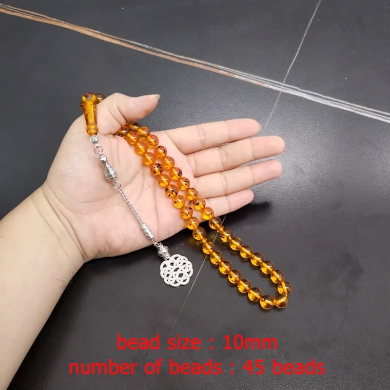 سوار تسبيح إسلامي راتينج ، هدية عيد ، حبات صلاة ، سوار تركي ، مجوهرات إسلامية ، إكسسوارات في اليد ، موضة عربية - 3