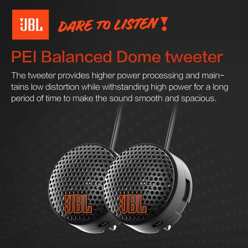 JBL car audio speaker 6.5-inch two-way speaker 640W power output car subwoofer treble midrange stereo speaker car speaker - 4