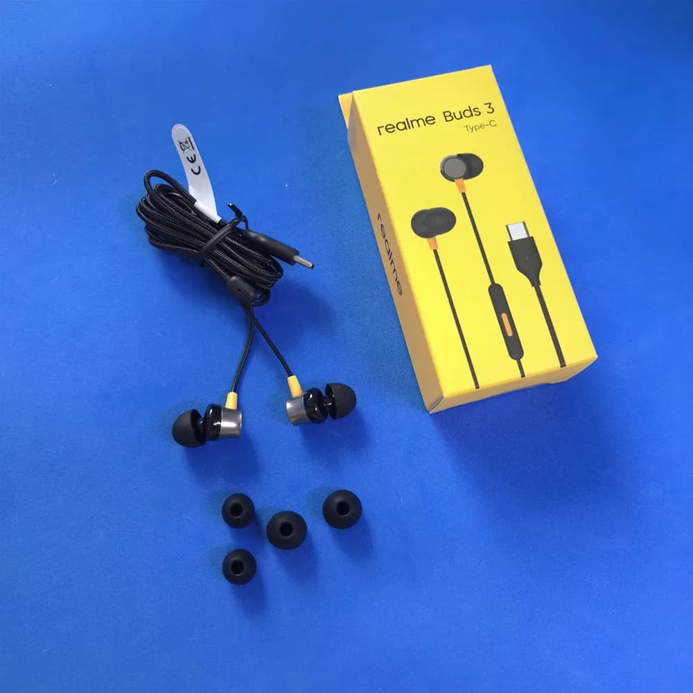 سماعات أذن Realme Buds 3 داخل الأذن سلكية ميكروفون مدمج 3.5MM Type C سماعات رأس لريالمي 13 14 11 12 برو GT Neo 3 5 7 X50 - 2