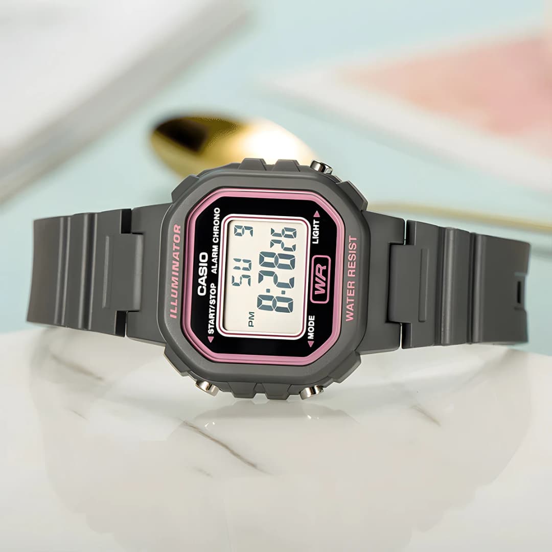 Casio watch for women LED versatile trendy Multifunctional  Electronic Watch relogio LA-20WH-8A - 3