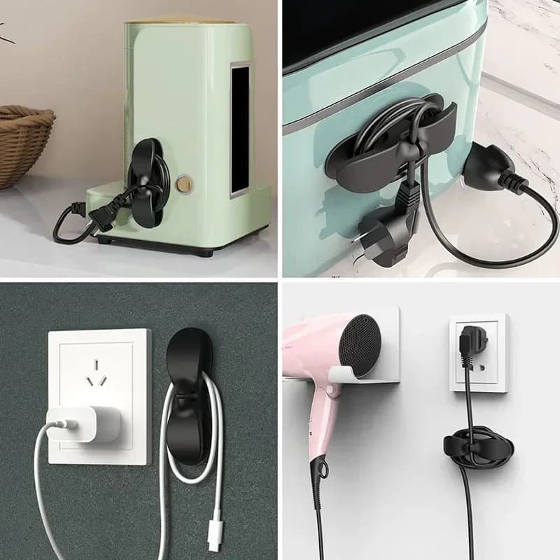 3-20PCS Cord Winder Organizer Cord Wrapper Cable Management Clip Holder for Air Fryer Coffee Machine Fixer for Kitchen Appliance - 3