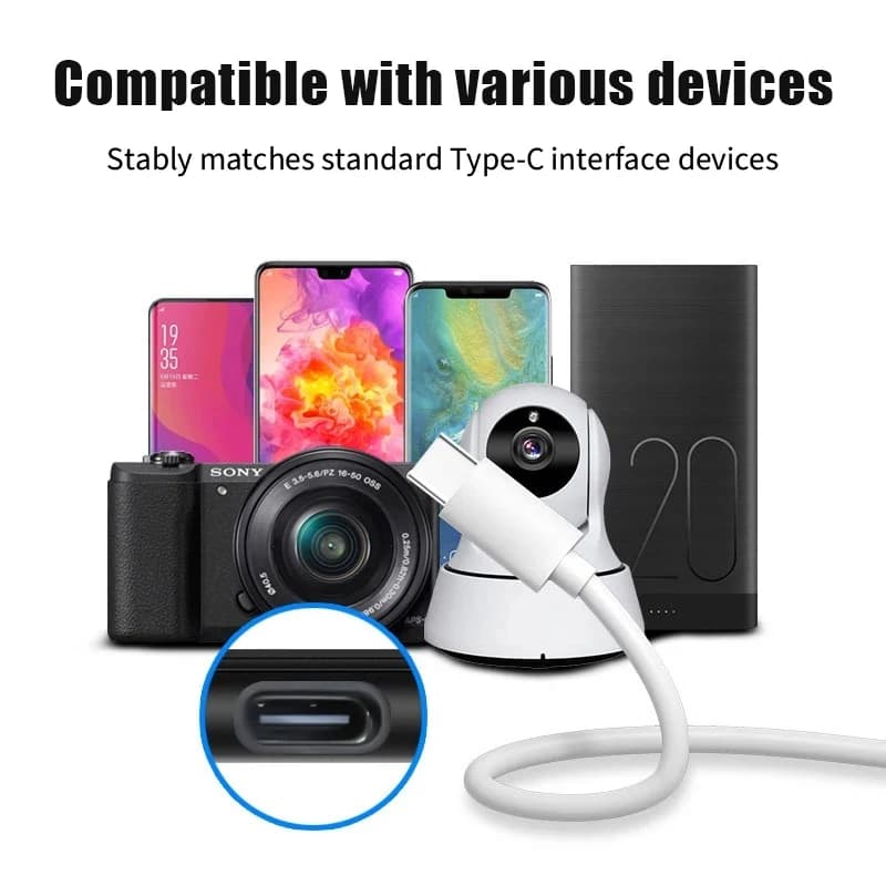 كابل شحن طويل للغاية من النوع C مناسب لمراقبة طابعة مسجل القيادة USB سلك طاقة ممتد 3M 5M 10M - 3