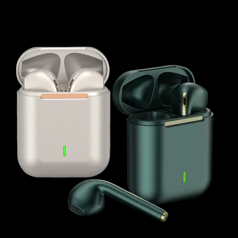 سماعات J18 لاسلكية داخل الأذن ستيريو بلوتوث مقاومة للماء بإلغاء الضوضاء مع ميكروفون محمولة