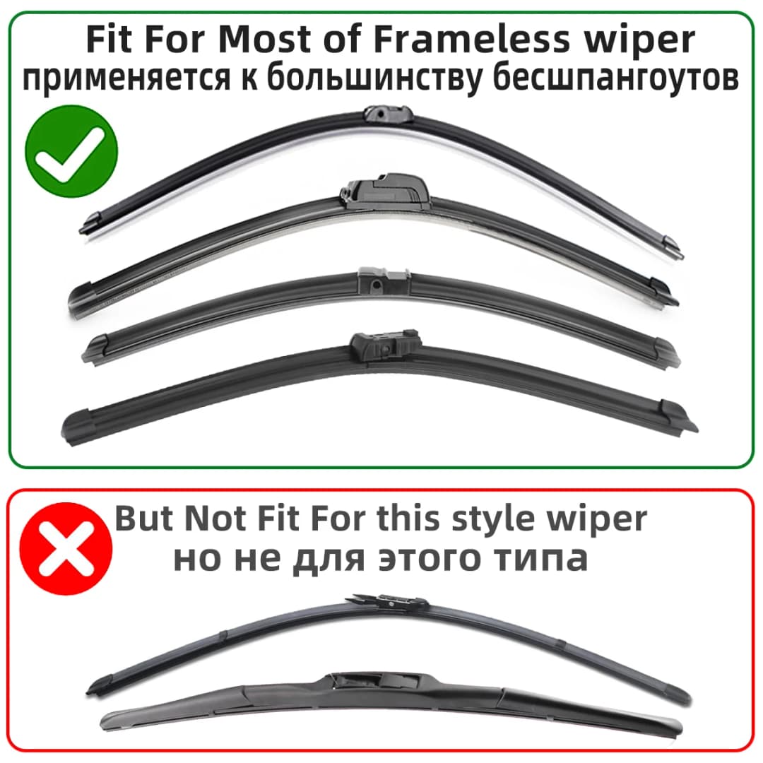 1/2/10/50pcs Car Wiper Natural Rubber Strip Wiper Filler Strip Replacement Parts Accessory 14"16"17"18"19"20"21"22"24"26"28"30" - 4
