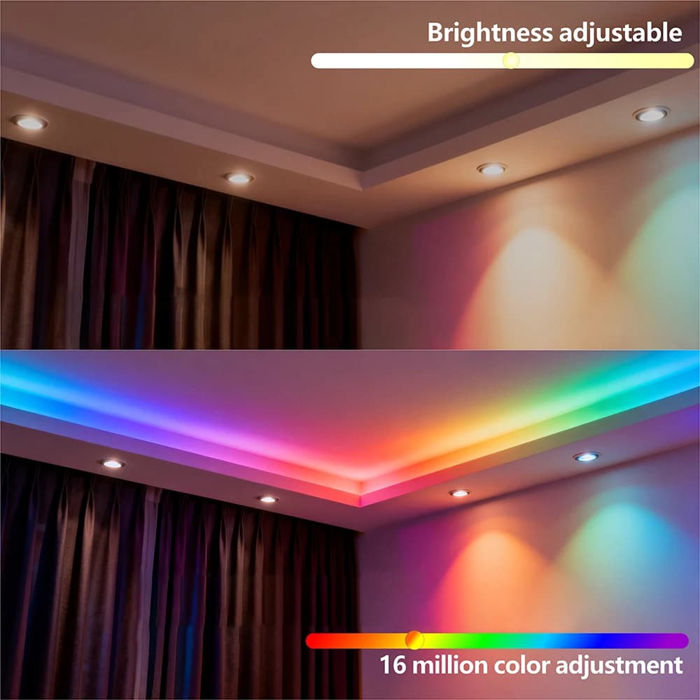 شريط ليد قابل للعنونة DC5V/12V WS2812B، شريط ليد RGB 5050، إضاءة ليد ذكية WS2812 لوحة دوائر سوداء/بيضاء، مقاوم للماء (IP30/IP65/IP67) - 3