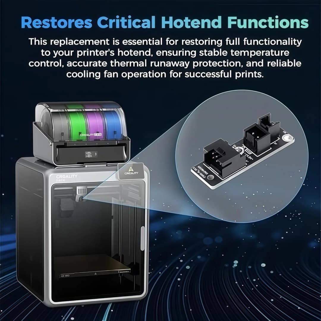 Creality Official K2/K2 Pro/K2 Plus Hotend Adapter Board, Extruder Hot End Cable Adapter Board for Creality K2 Series 3D Printer - 2