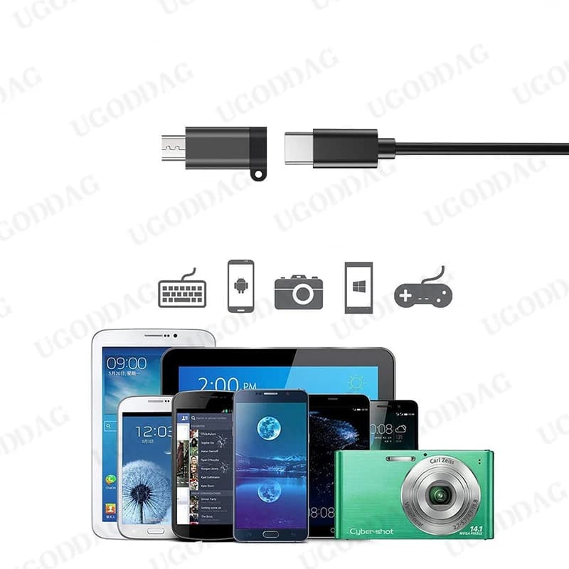محول USB من النوع C من النوع C إلى محولات USB صغيرة أنثى إلى ذكر لشاحن Xiaomi سامسونج كابل بيانات USB C محول - 5