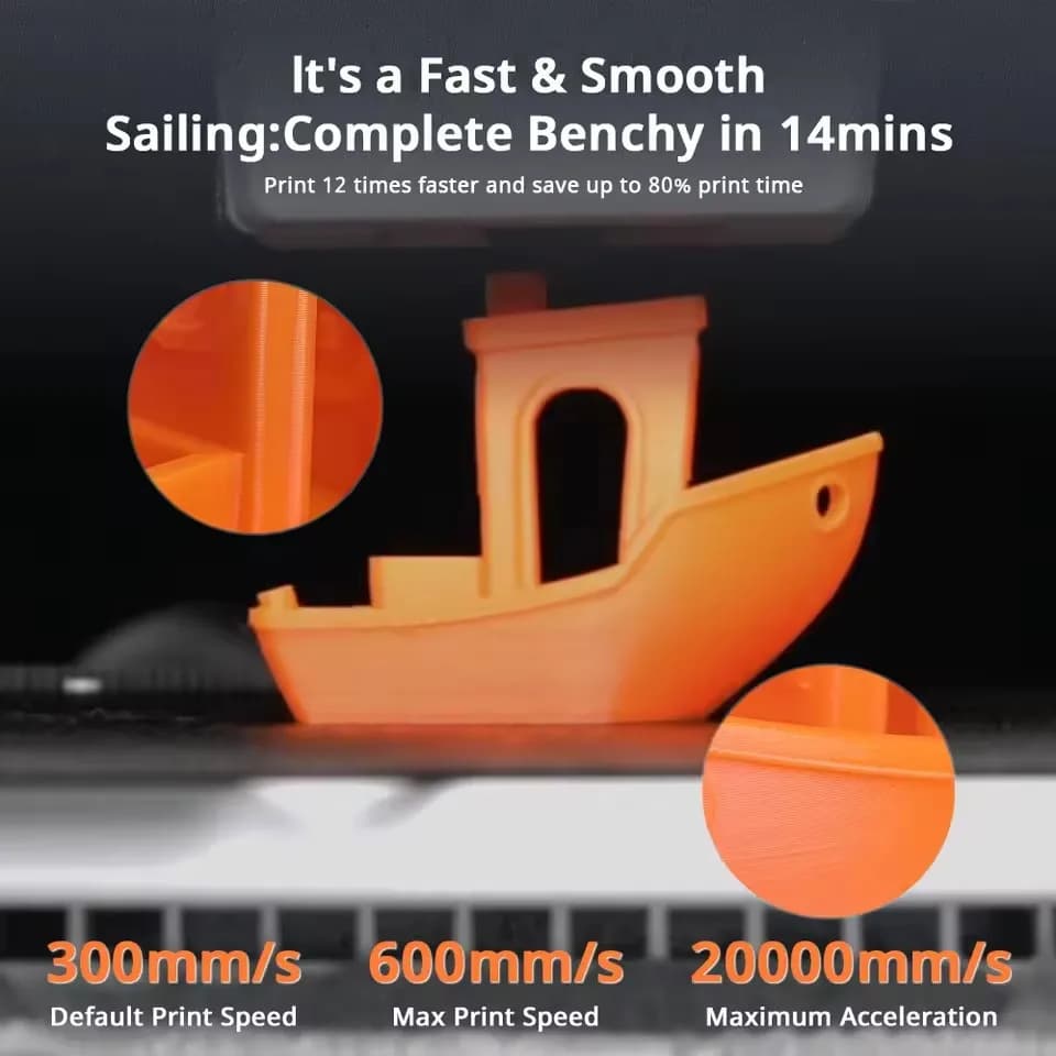 طابعة Anycubic Kobra X ثلاثية الأبعاد جديدة، متعددة الألوان، مع ضبط تلقائي للمستوى، وسرعة طباعة قصوى 600 مم/ث، وطابعة FDM متعددة الألوان لسطح المكتب - 6