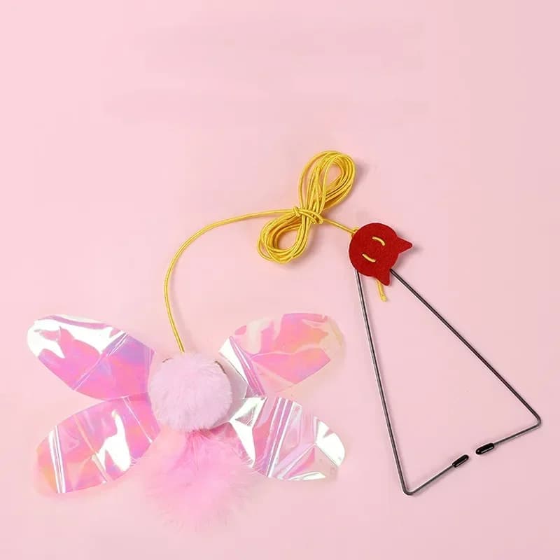 Cat Rope Long Rope Teasing Cat Toy Accessories Pet Kitten Toy Cat Toy Swing Sticky Disc Elastic with Bell Hanging Door Teasing - 5