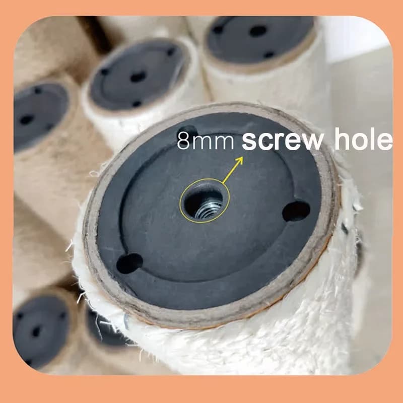 عمود خدش قطط لشجرة تسلق القطط DIY إطار تسلق قطط عمود استبدال لعبة قطط حبل سيزال متشابك خدش أثاث - 3