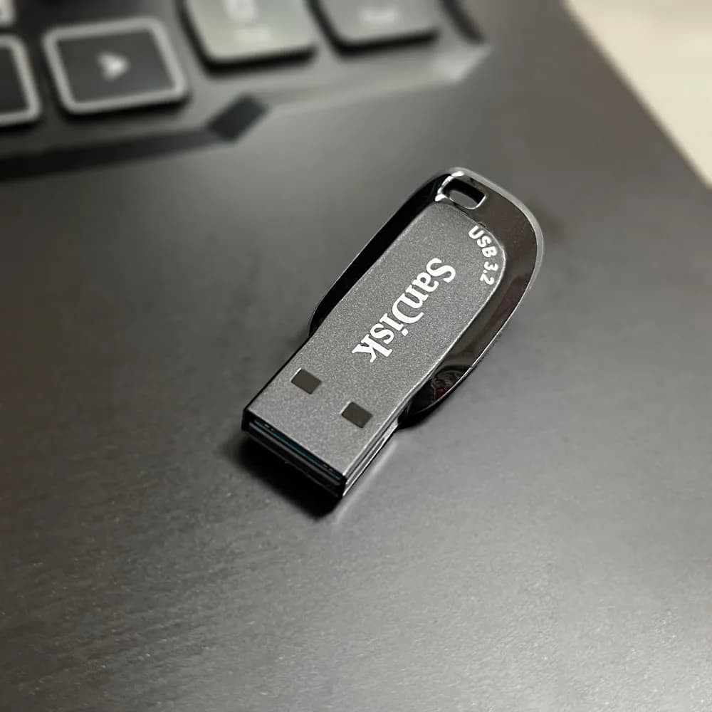 محرك أقراص فلاش USB من SanDisk USB 3.2 Mini Pendrive CZ410 بسعات 256 جيجابايت و128 جيجابايت و64 جيجابايت و32 جيجابايت، بسرعة قراءة تصل إلى 100 م/ث، ذاكرة U Dis - 5