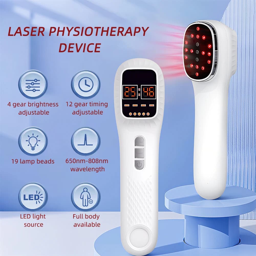 جهاز تجميل محمول بالأشعة تحت الحمراء للوجه والجسم، بطول موجي 650 نانو متر + 808 نانو متر، لتجديد البشرة وتخفيف إجهاد العضلات والمفاصل والعناية الصحية - 2