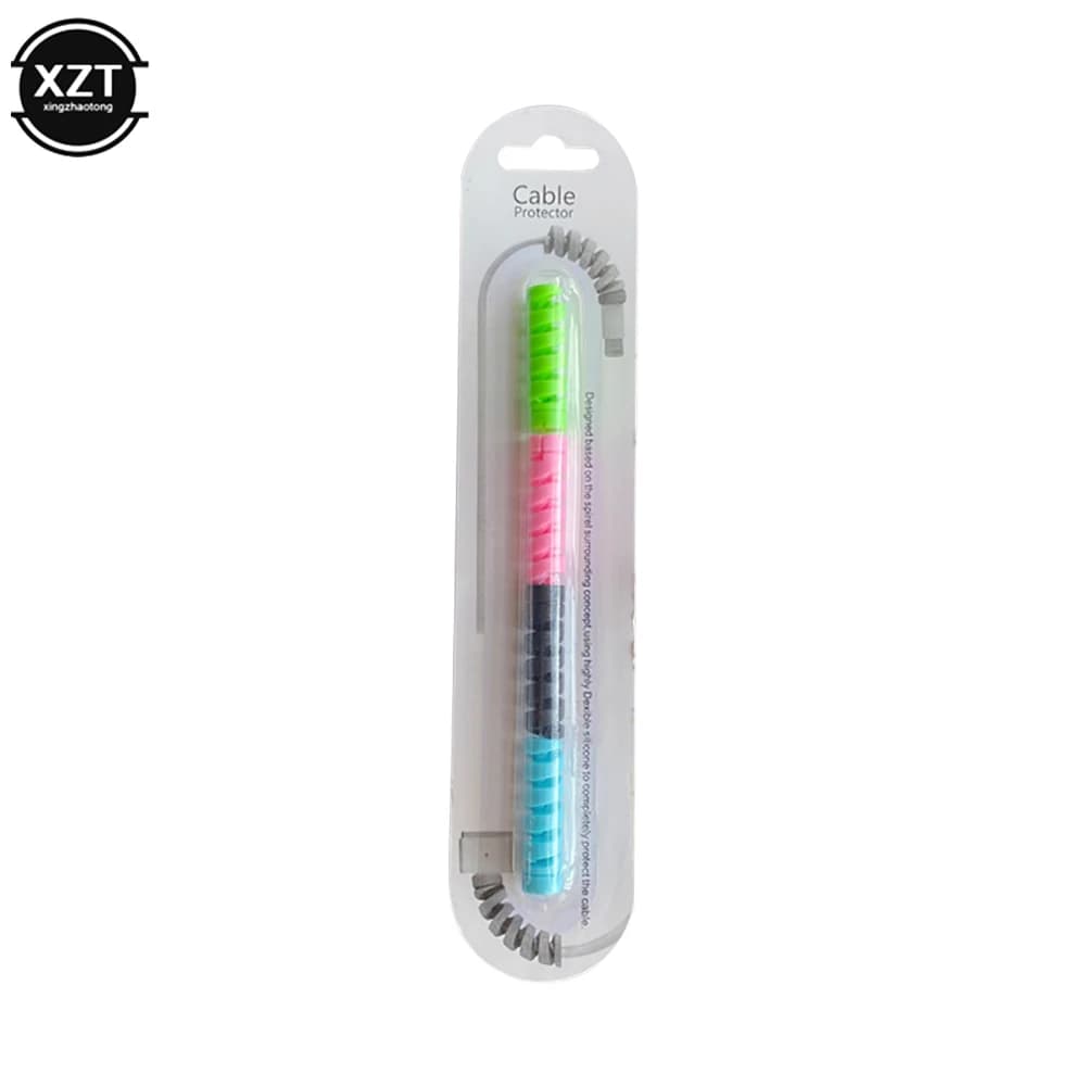 Mini المحمولة موبايل كبل شحن الهاتف حامي الشريط كابل لف المشبك ماوس USB شاحن كابل الطاقة لف - 6