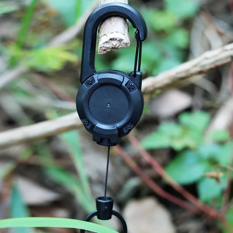 1/3 قطع حبل سلكي قابل للسحب تلقائياً مقاوم للسرقة مشبك سهل السحب حبل مرن سلسلة مفاتيح رياضية حلقة مفاتيح قابلة للسحب مقاومة للفقدان - 6