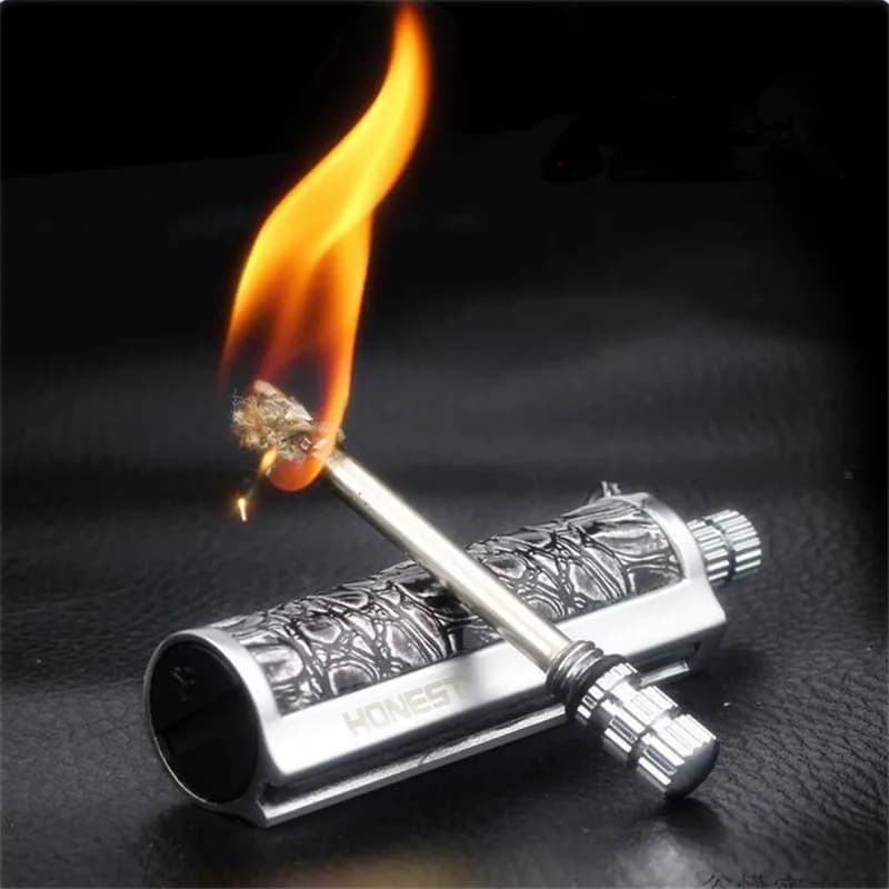 HONEST Outdoor Match Multifunctional Camping Lighter Waterproof Portable Lighter Waterproof Metal Outdoor Survival Tool - 3