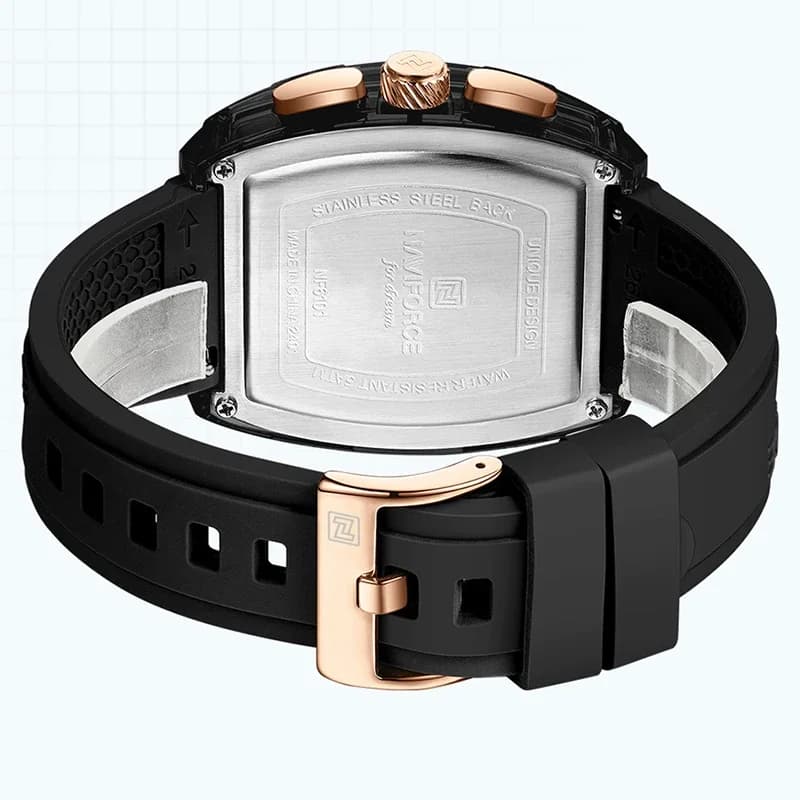 NAVIFORCE Brand High Quality Military Sports Men Watches Quartz 50m Waterproof Silicone Strap Date Original Watches for Men 2025 - 6
