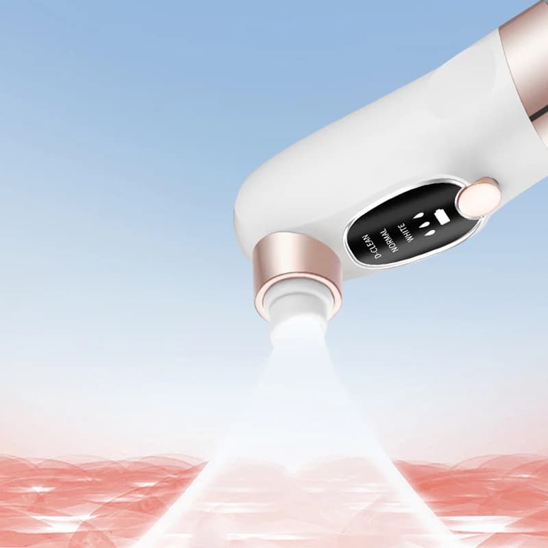 جهاز تنظيف الرؤوس السوداء وتجميل البشرة بشحن USB - منظف مسام الوجه محمول مع 5 رؤوس لتنظيف لطيف وآمن - 4