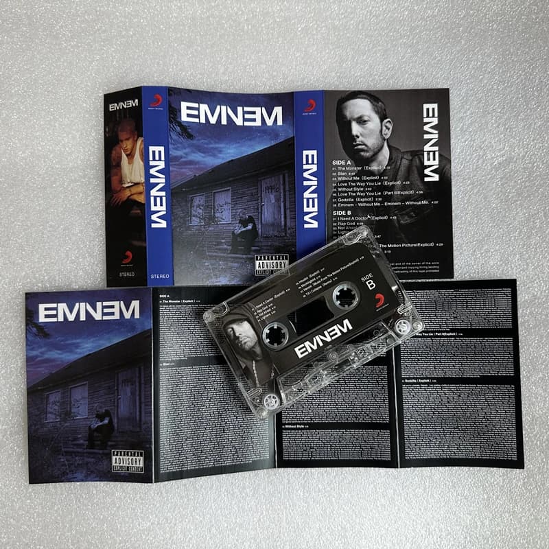 شريط موسيقى راب Eminem، ألبوم The Monster، Without Me، أشرطة كاسيت، أزياء تنكرية، مشغل، مسجل، صندوق موسيقى تصويرية، مجموعة موسيقى حفلات