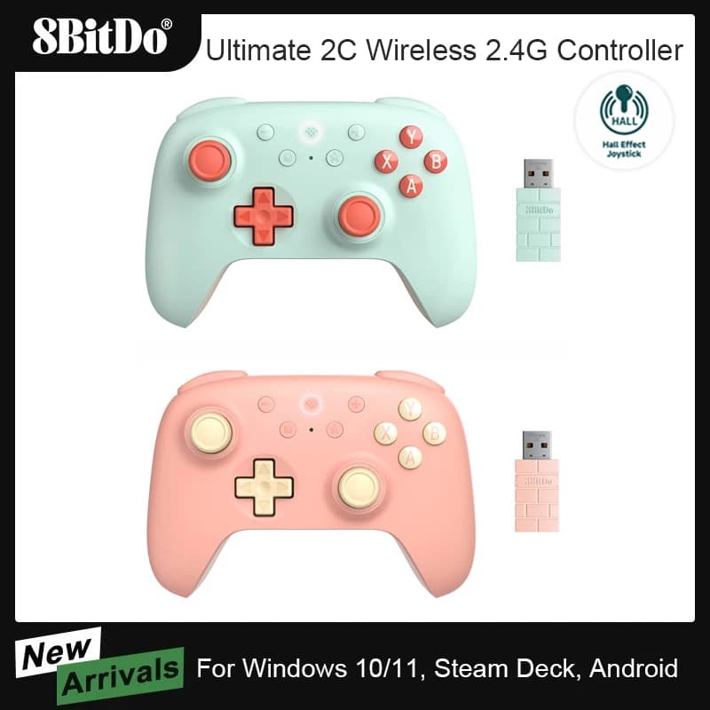 8BitDo - New Ultimate 2C Wireless Gaming Controller for PC, Windows 10, 11, Steam Deck, Raspberry Pi, Android
