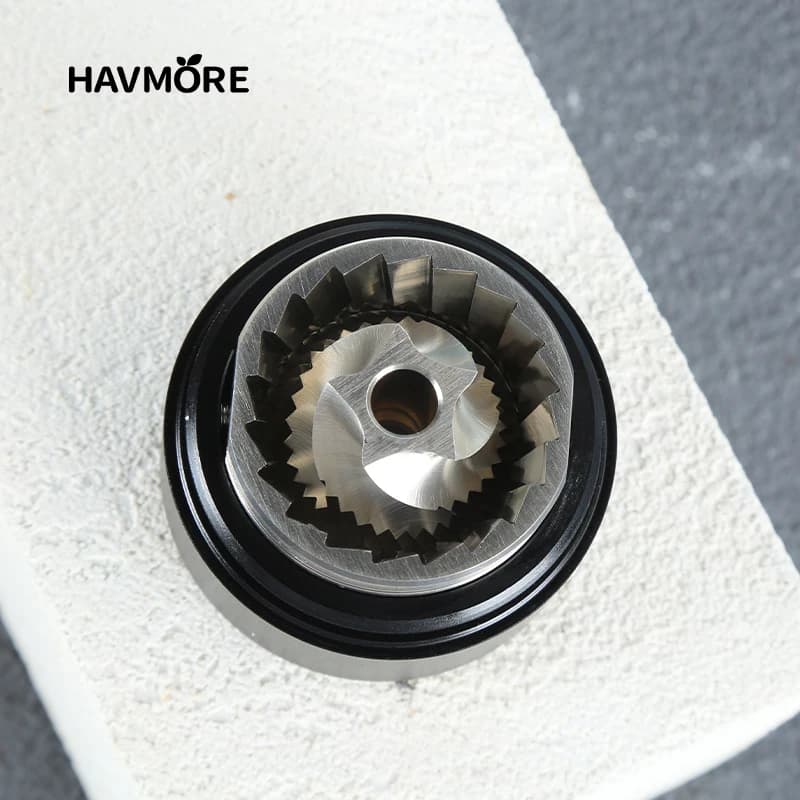 مطحنة قهوة يدوية محسنة من HAVMORE، احترافية من الفولاذ المقاوم للصدأ، قابلة للتعديل، مطحنة بُر يدوية لحبوب القهوة - 5