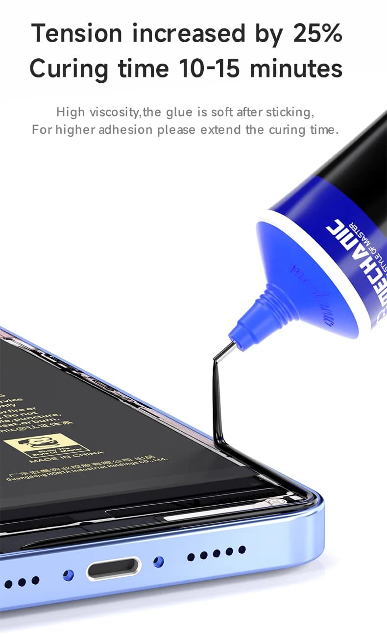 ميكانيكي R7 لهب إعادة العمل لاصق مناسب لحامل الشاشة إطار الهاتف الغطاء الخلفي الزجاج الترابط مانع التسرب الإلكتروني - 4