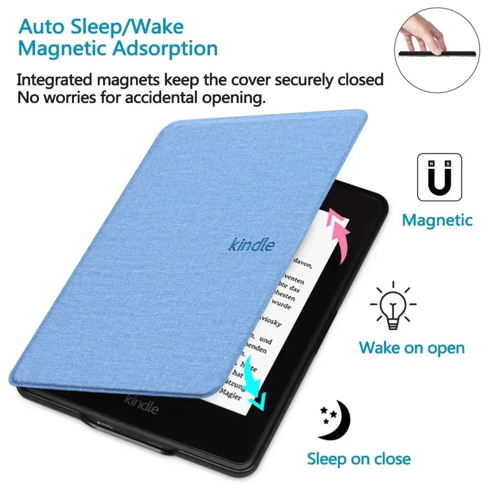 Case for Kindle 2024 2022 2021 Paperwhite Colorsoft 1 2 3 5 6 10th 11th 12th Generation 6 6.8 7 Inch Magnetic Pouch Cover Shell - 3