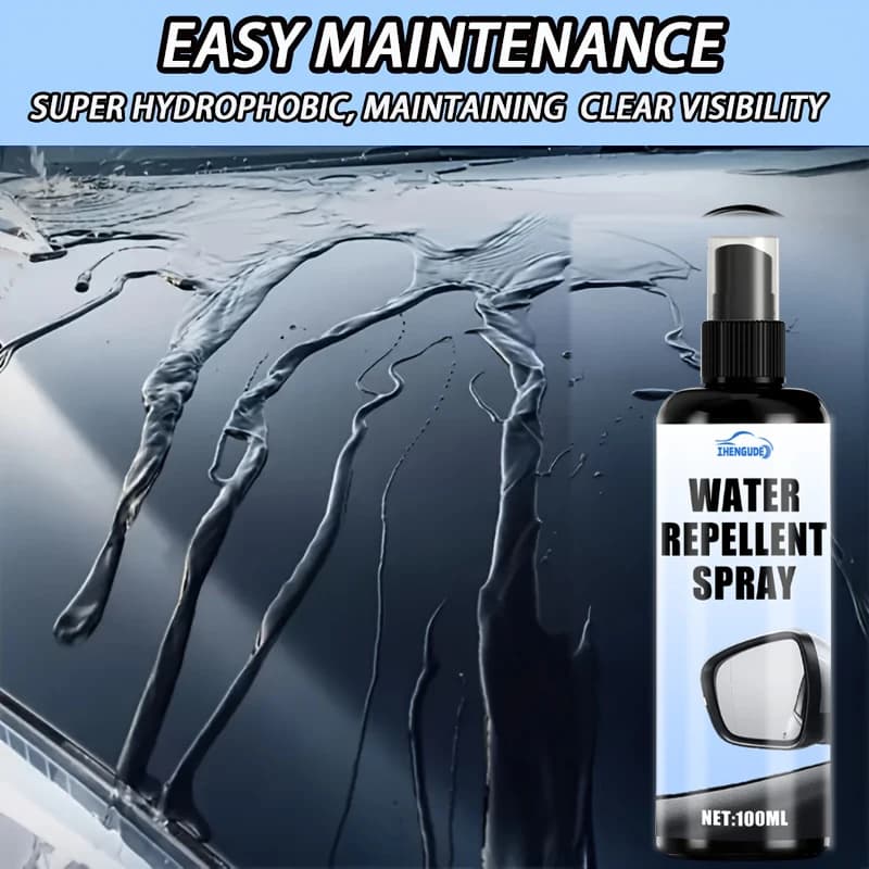 رذاذ مقاوم للماء لزجاج السيارة، طلاء مقاوم للمطر، فيلم واقي من الشمس للزجاج الأمامي، ملمع لامع، يعزز الأداء المقاوم للماء، يحسن الرؤية - 3