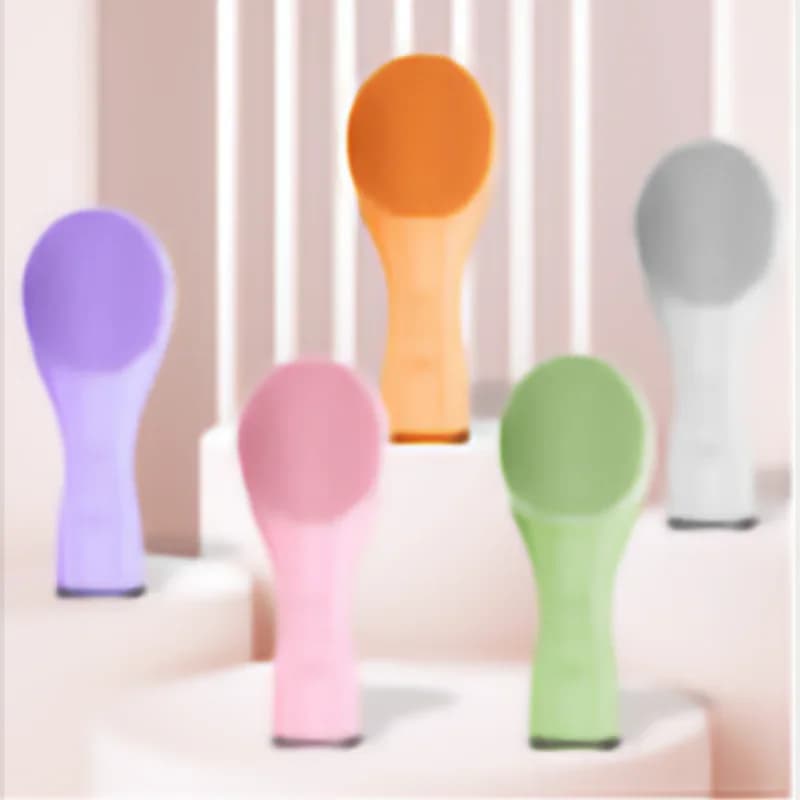 فرشاة تنظيف الوجه الكهربائية تنظيف المسام العميقة سونيك الاهتزاز مقاوم للماء حب الشباب مزيل الرؤوس السوداء منظف المسام سيليكون - 5