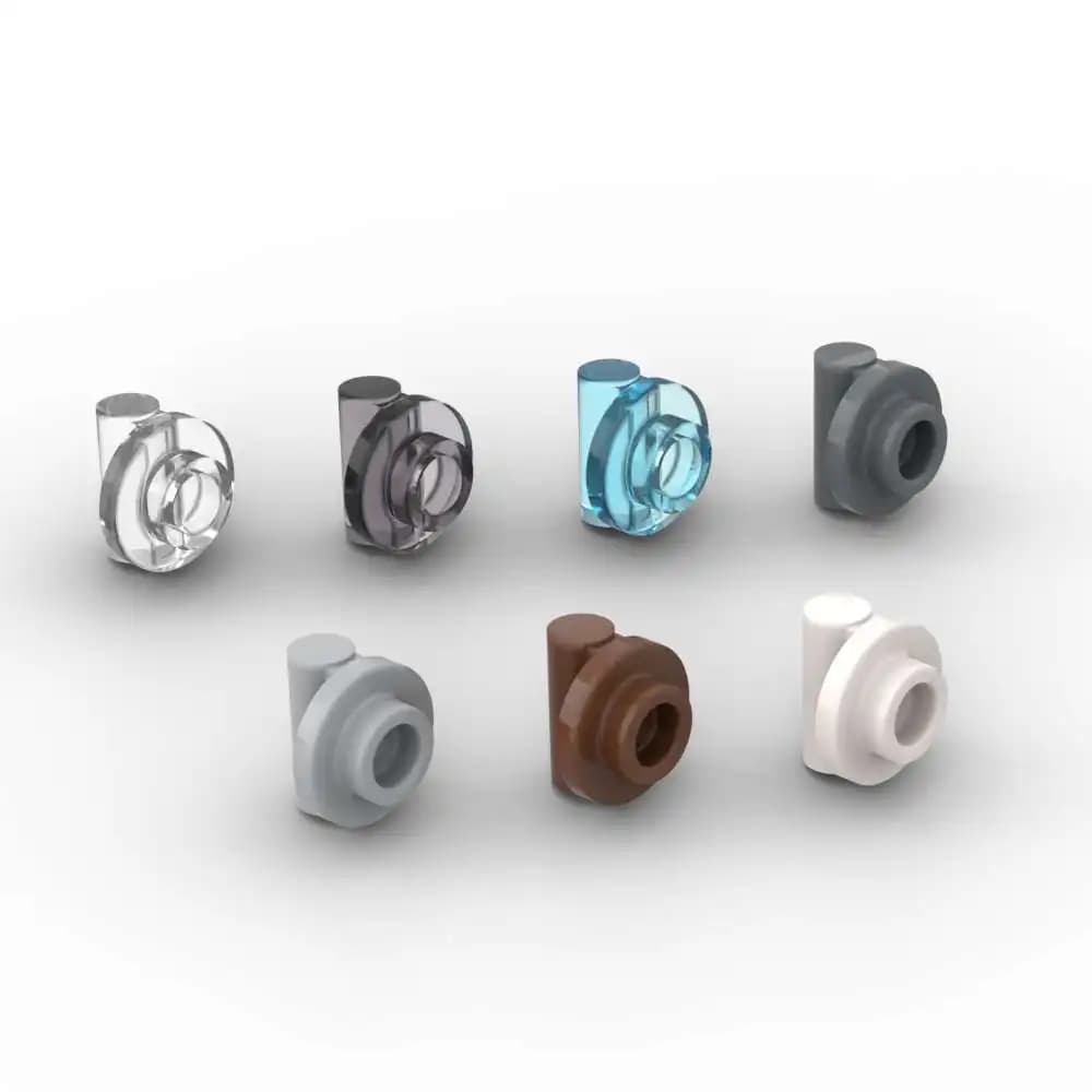 مجموعة بناء MOC 10 قطع 25893 لوحة دائرية 1x1 مع مقبض وأحجية جزيئية فكرة هدايا أعياد ميلاد الأطفال