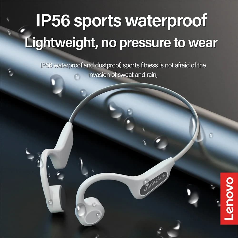 Lenovo Bone Conduction Earphones Bluetooth 5.3 Sports Wireless Headphones TWS Ear Hook Waterproof Headset for Running Driving - 6