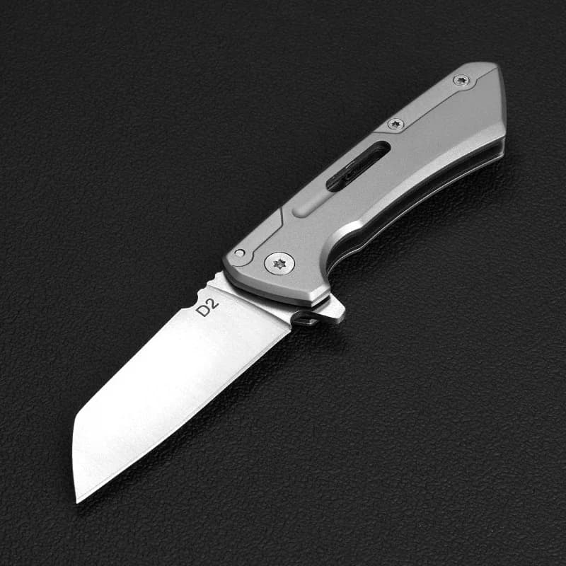 Outdoor multi-functional folding knife, mini high-hardness D2 steel fruit knife, paring knife, wild survival portable knife - 5
