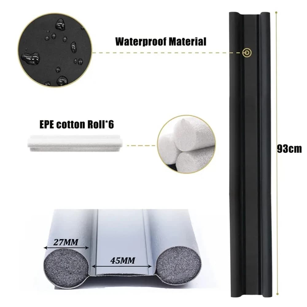 1 Door Bottom Door Seam Sealing Strip Under the Door Thickened Sound Insulation Bug Proof Windproof Dust Household Door Bedroom - 4