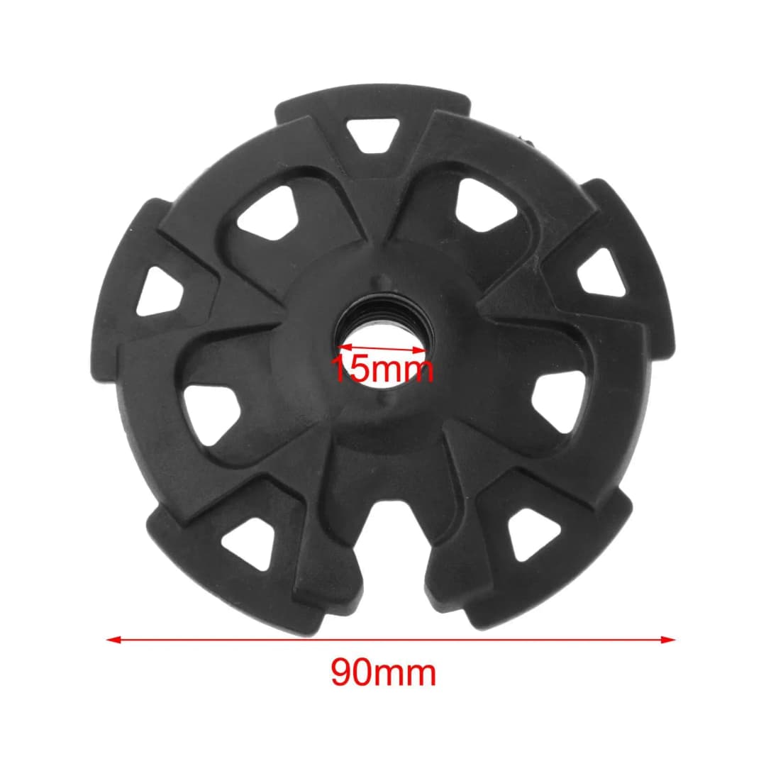 سلة ثلج لعصا التسلق 9 سم إكسسوارات استبدال لعصي التسلق والمشي في الهواء الطلق من مطاط PP - 6
