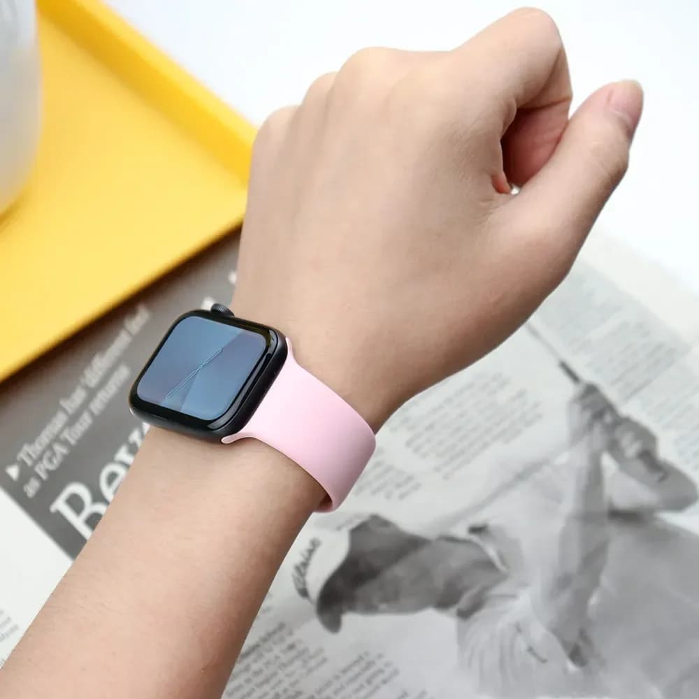 Sport Silicone For Apple Watch Ultra Band 49mm 40mm 44mm 42/38mm Soft rubber Bracelet iWatch series 9 8 7 6 SE 5 41mm 45mm Strap - 2