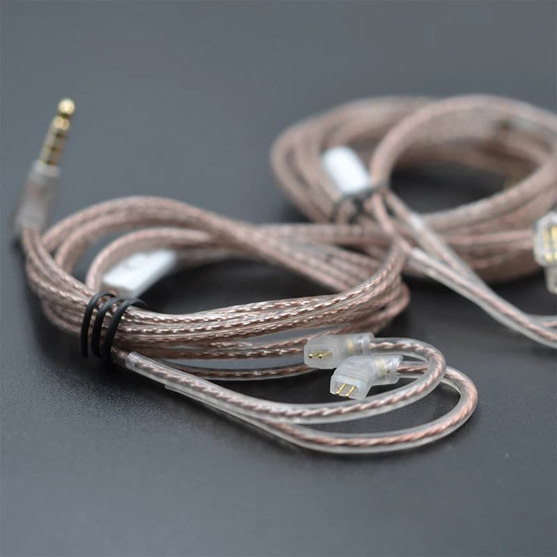 KZ Headphone Cable High-Purity Copper Cube Mixed Upgrade Cable Earphone Wire Original Wire - 2