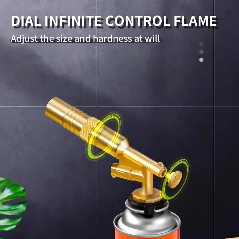 Welding Gas Burner Flame Gun Flame Gas Torch Blowtorch Cooking Outdoor Soldering Butane AutoIgnition gas-Burner Lighter Heating - 2